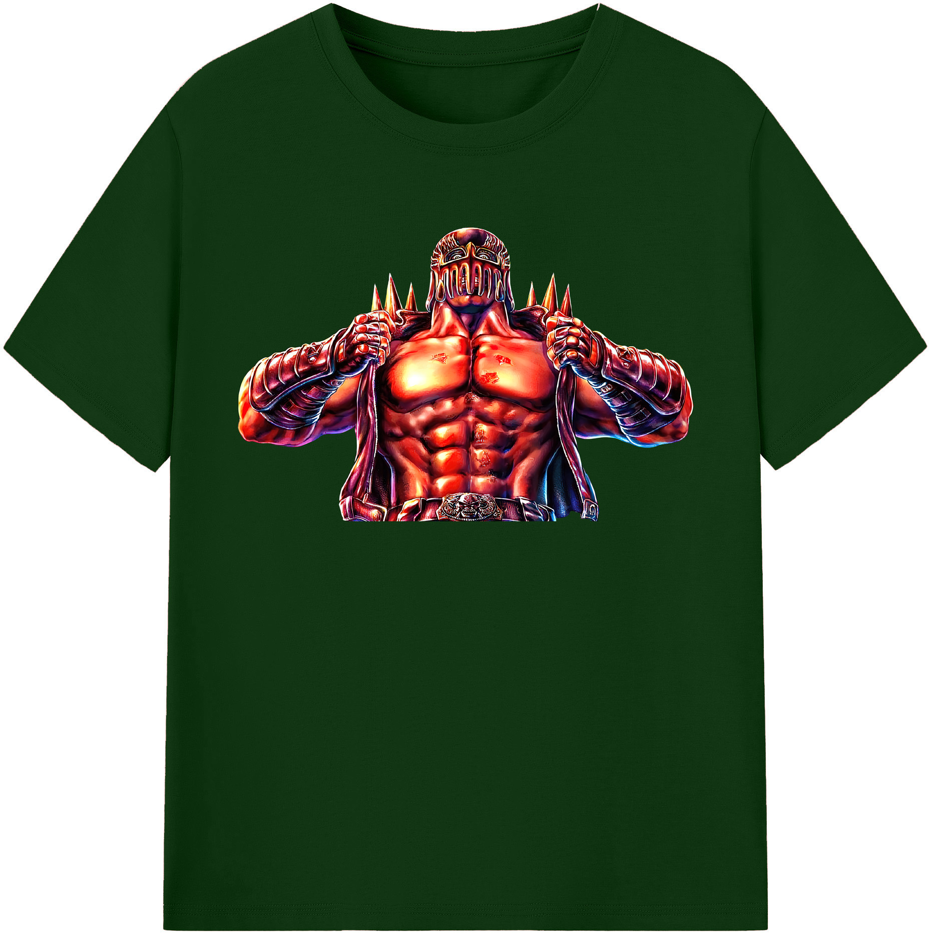 （画像用） 北斗の拳 Fist of the North Star 綿100％半袖Tシャツ（フロントプリント）